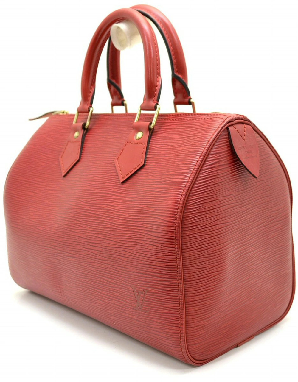 Louis Vuitton Speedy Red Epi Boston Castilian Handbag Bag Red